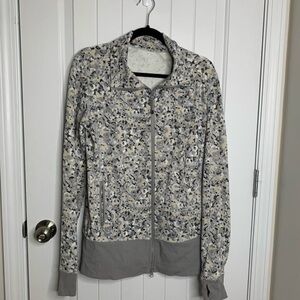 Lululemon Nice Asana zip up jacket lounge yoga size 12